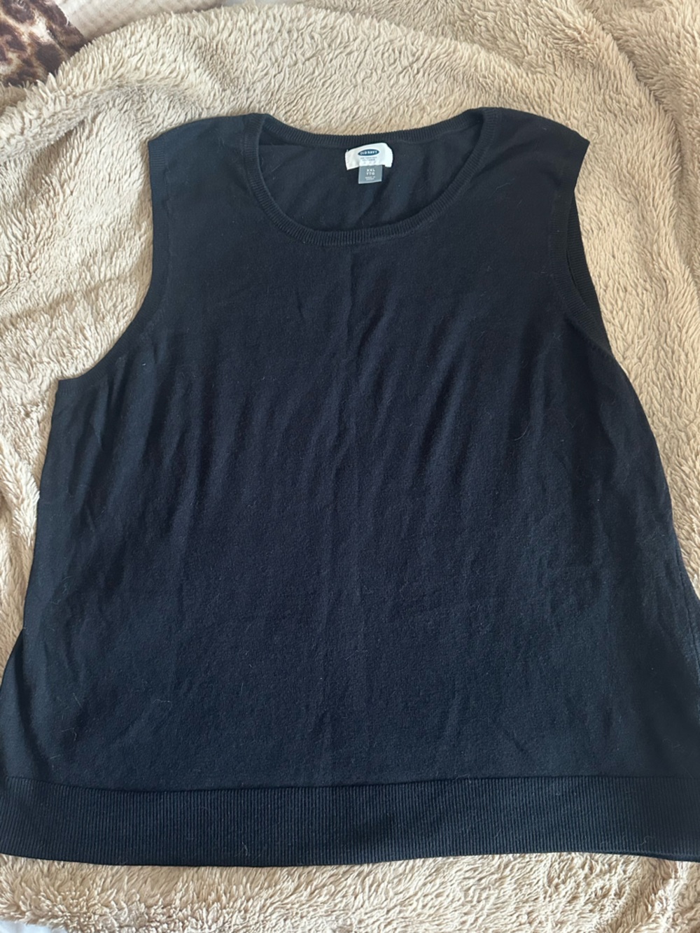 Old Navy Black Sleeveless Knit Top